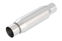 Crate Resonator 2.25'' Center Inlopp / 2.25'' Center Utlopp 3.5'' Runda X 10in Lång Dämpare Borla